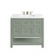 James Martin Vanities Breckenridge 36in Single Vanity, Smokey Celadon w/ 3 CM White Zeus Top 330-V36-SC-3WZ - alternate 1